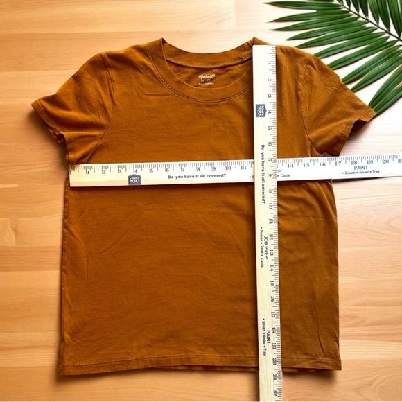 Madewell Whisper Cotton Crewneck Tee - Burnt Orange - XS - Picture 6 of 12